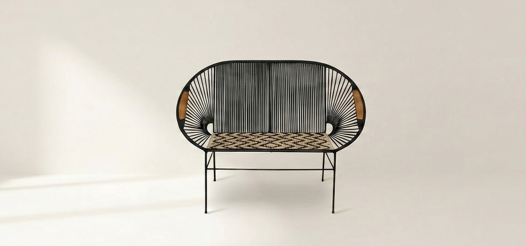 Muebles artesanales en mimbre